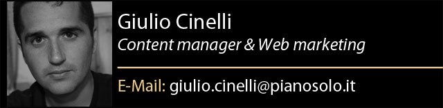 Giulio Cinelli è Content Manager e Web Marketing
